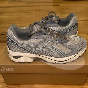 ASICS Gray and White Sneakers